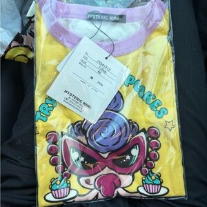 Hysteric Mini Graphic Tee Kids Size 110 (Approx. 4–5T) NWT Japan